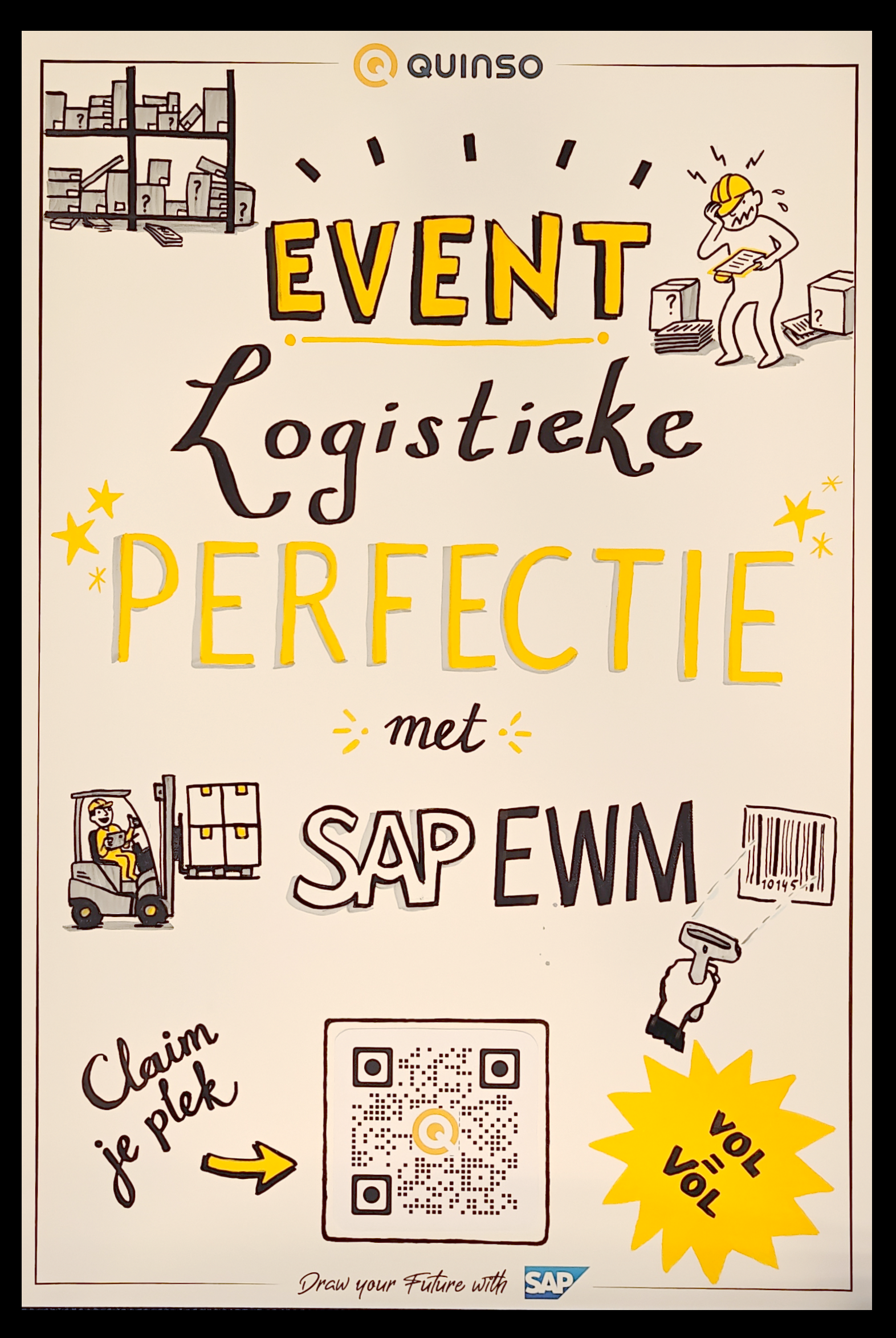 Uitnodiging canvas voor de masterclass logistieke perfectie met SAP EWM